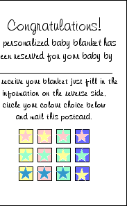Blanket Card Text
